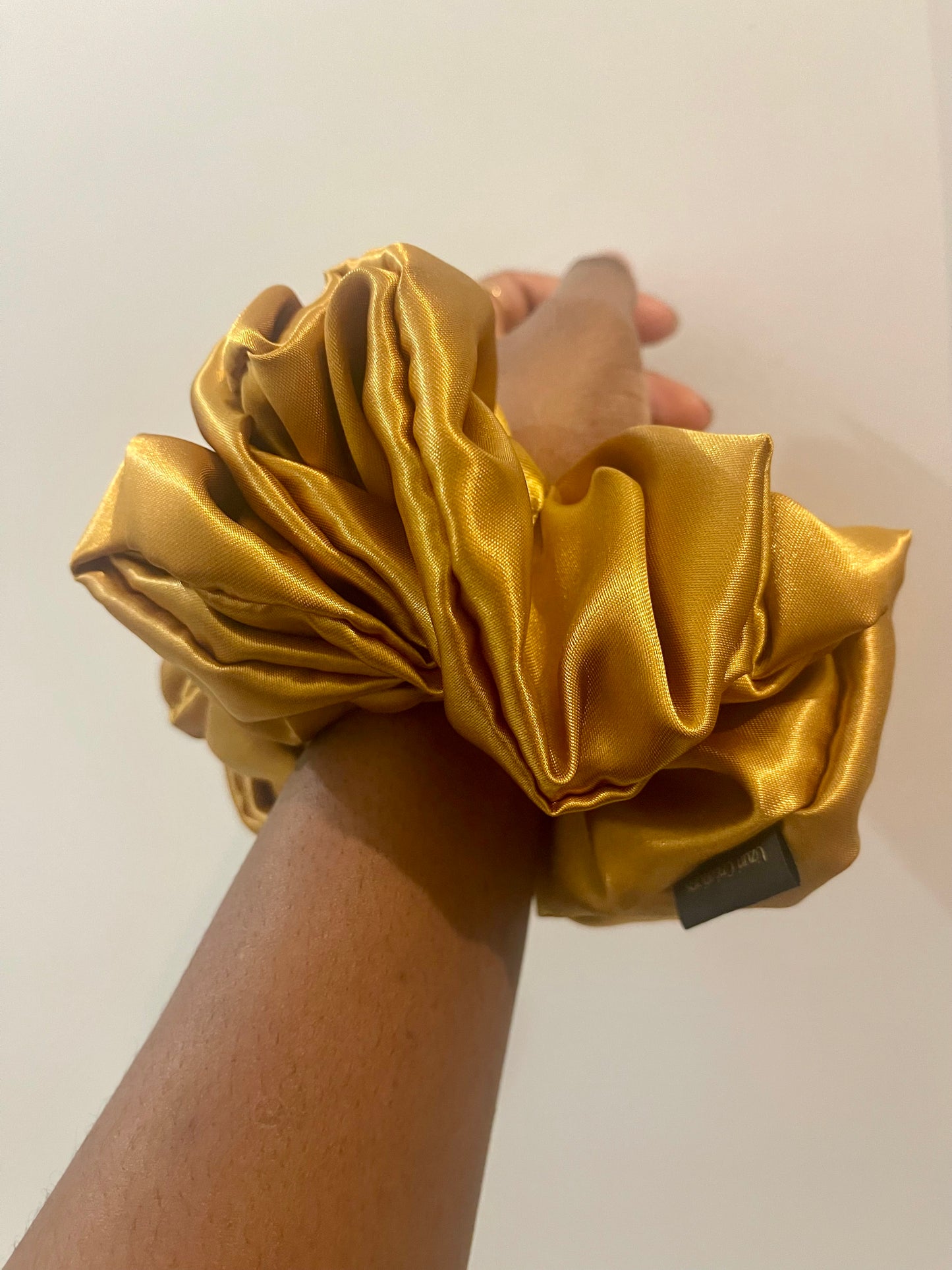 Chouchou en satin élégant XL, chouchou grande taille