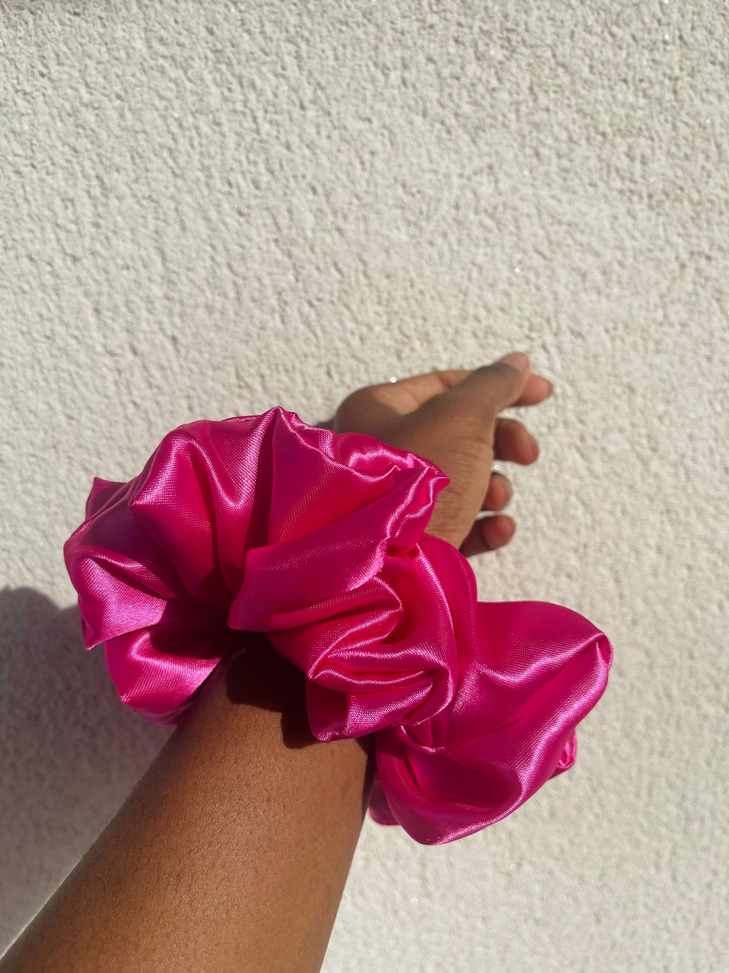 Chouchou en satin “ROSALY” XL