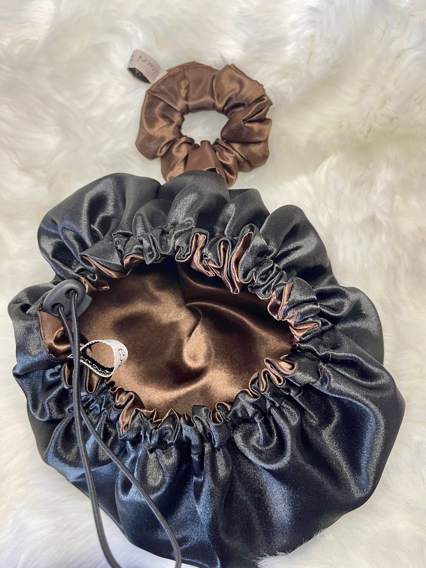 Bonnet de nuit enfant et chouchou UZURI CRÉATIONS