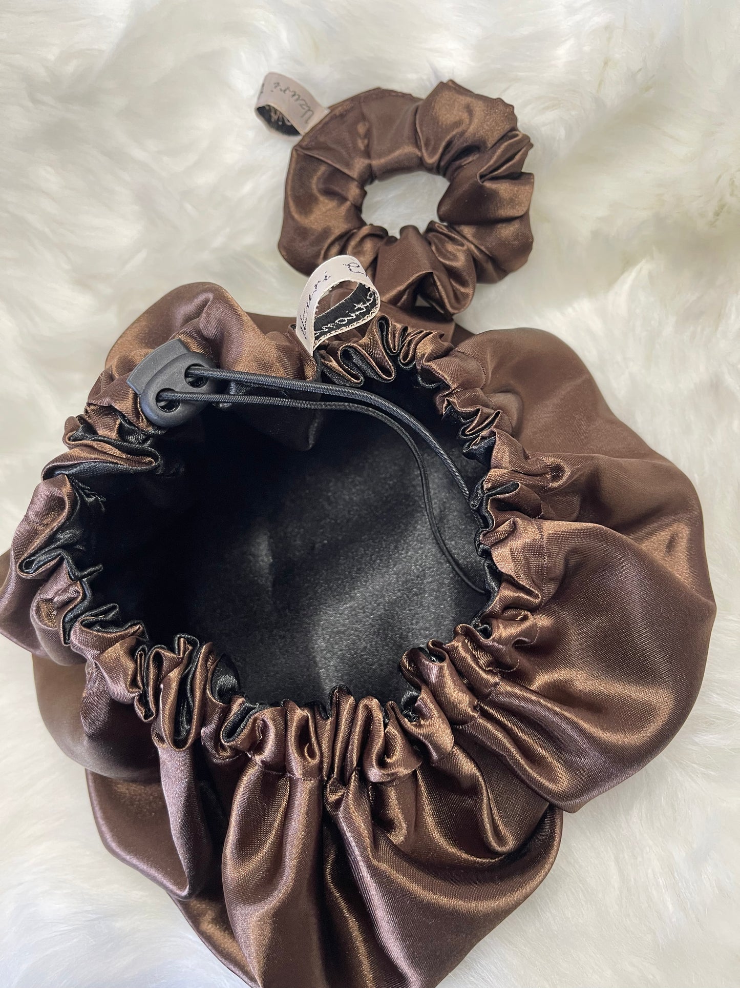 Bonnet de nuit enfant et chouchou UZURI CRÉATIONS