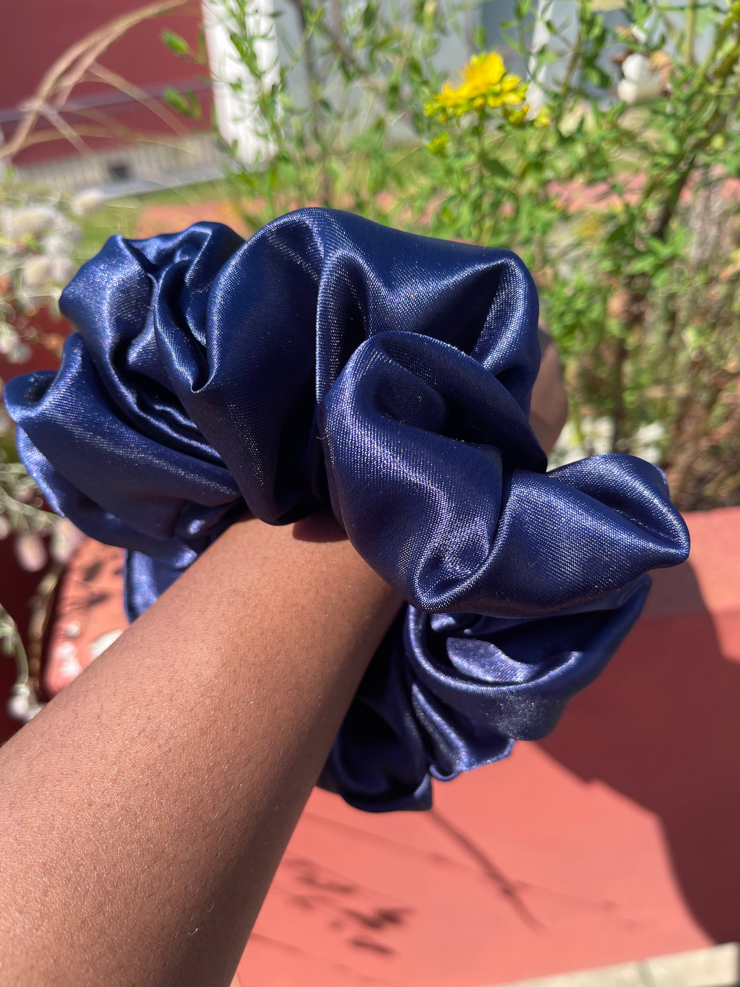 Chouchou en satin "THE BLUE" Taille XL UZURI CRÉATIONS