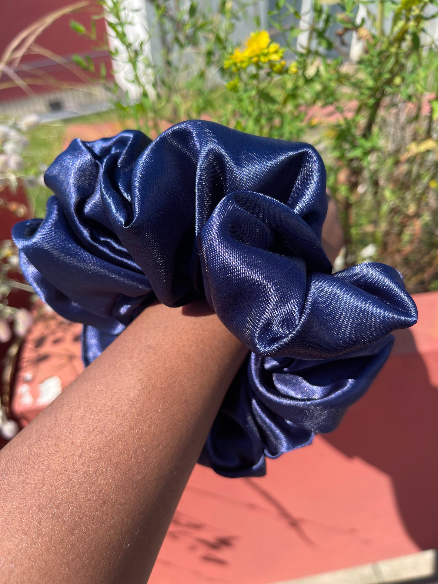 Chouchou en satin "THE BLUE" Taille XL UZURI CRÉATIONS
