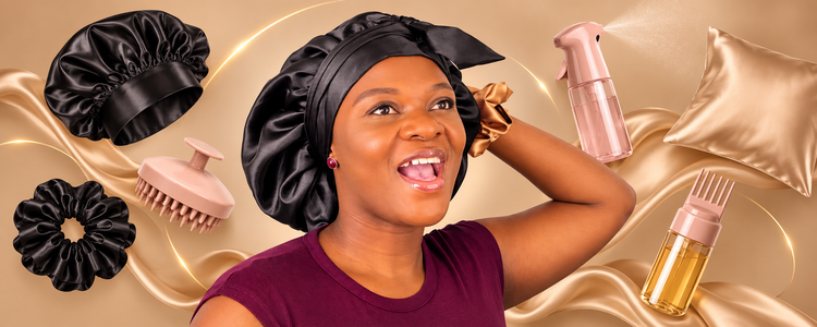 Collection Malyah - Bonnets en satin à nouer
