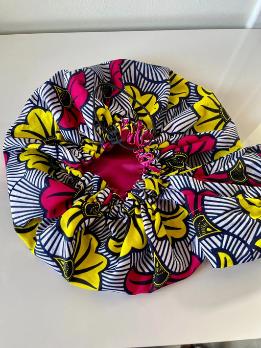 Bonnet turban doublé en satin UZURI CRÉATIONS