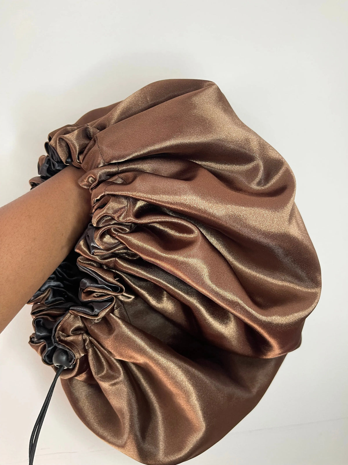 Bonnet de nuit en satin pour enfants réversible et ajustable