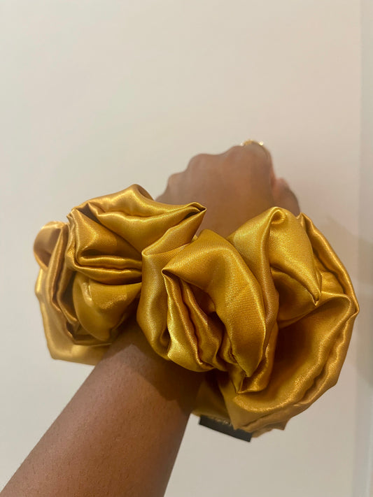 Chouchou en satin élégant XL, chouchou grande taille