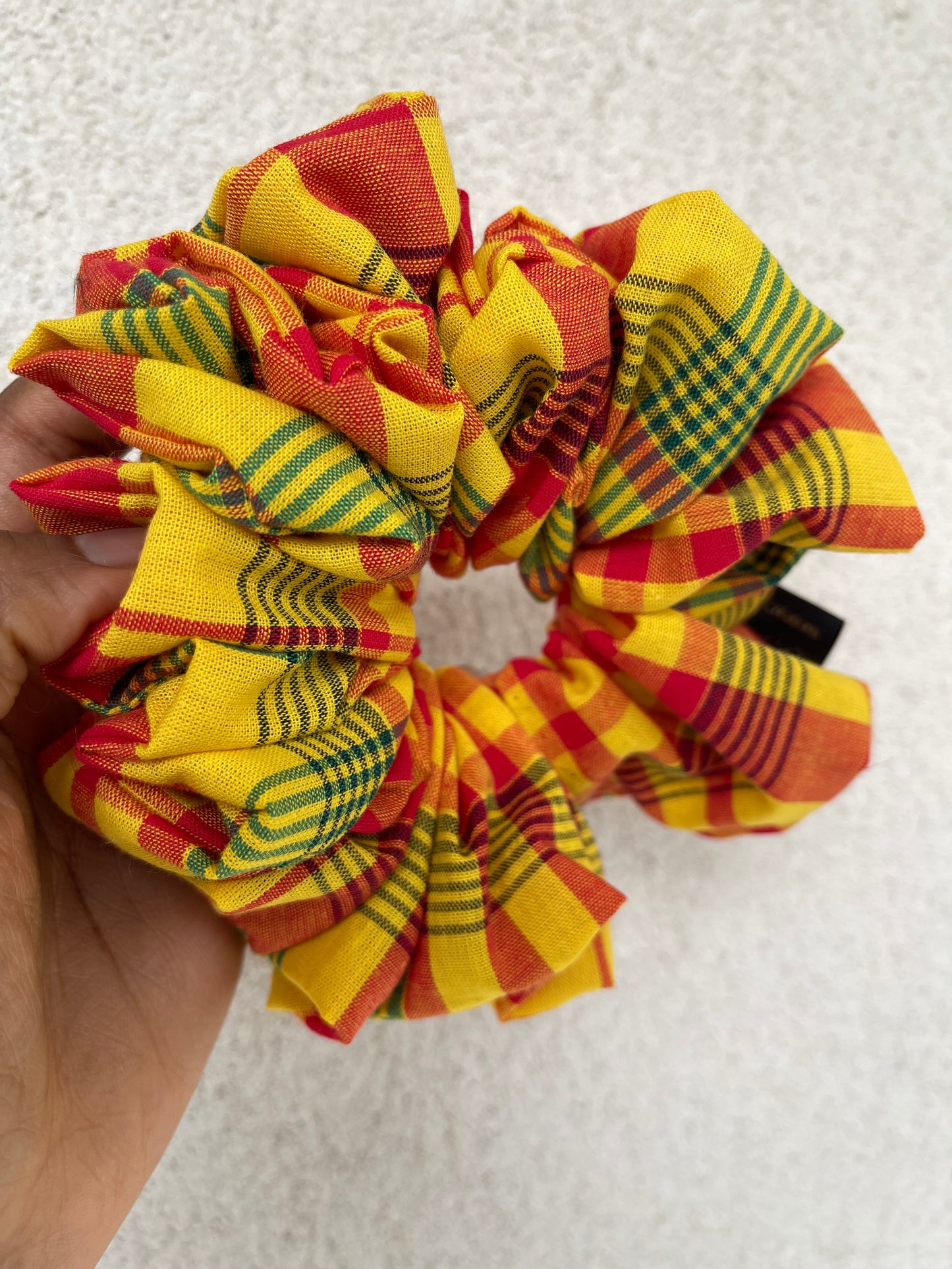 Chouchou XL en tissu Madras | Élégance et caractère