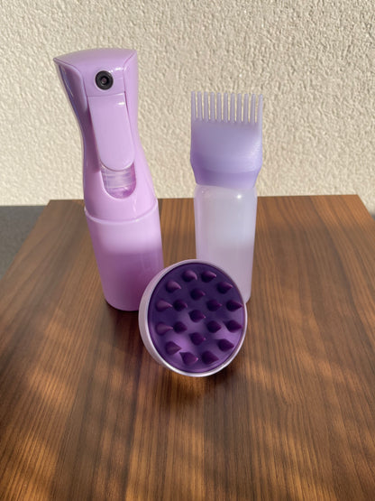 Kit hydratation & soin du cuir chevelu “violet”