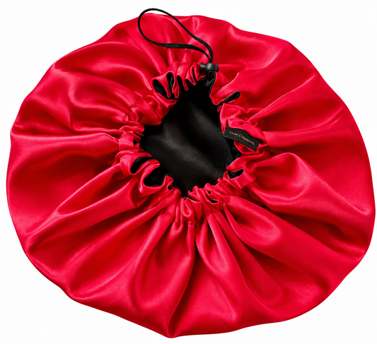 Bonnet en satin pour cheveux, réversible et ajustable pour dormir “ VALENTINO ”