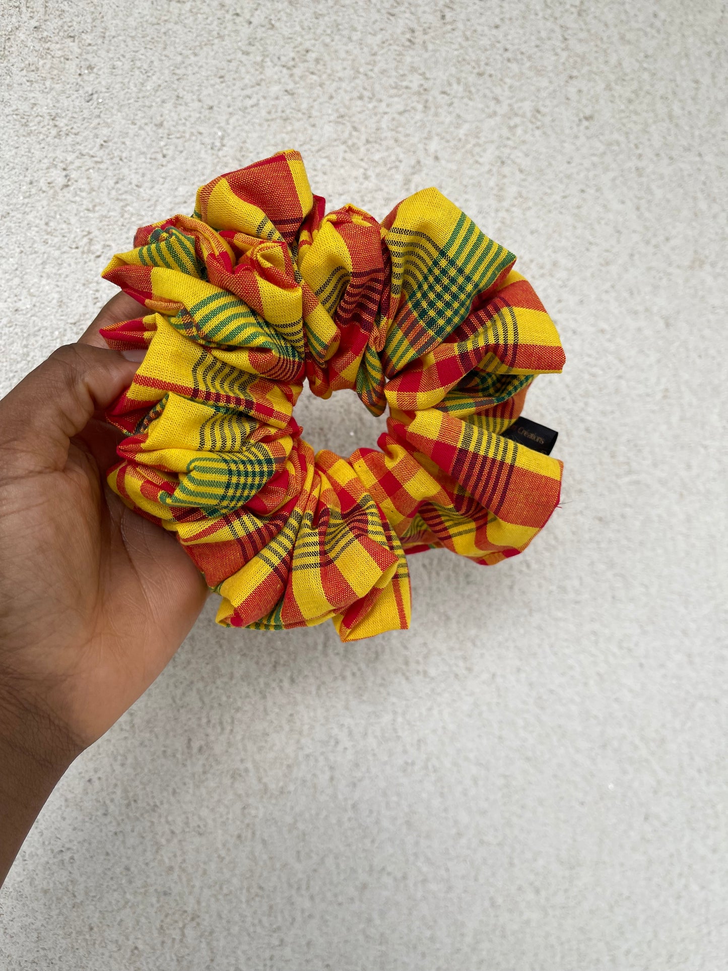 Chouchou XL en tissu Madras | Élégance et caractère