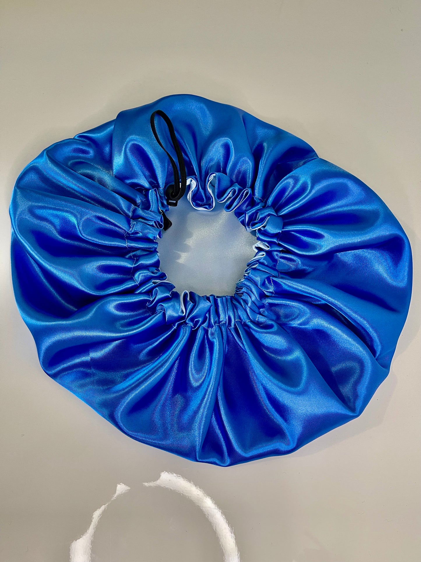 Bonnet en satin/ bonnet de nuit pour cheveux/ réversible et ajustable “OCÉAN”