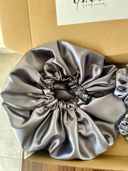 Bonne en satin pour cheveux | bonne en satin ajustable | protection cheveux la nuit