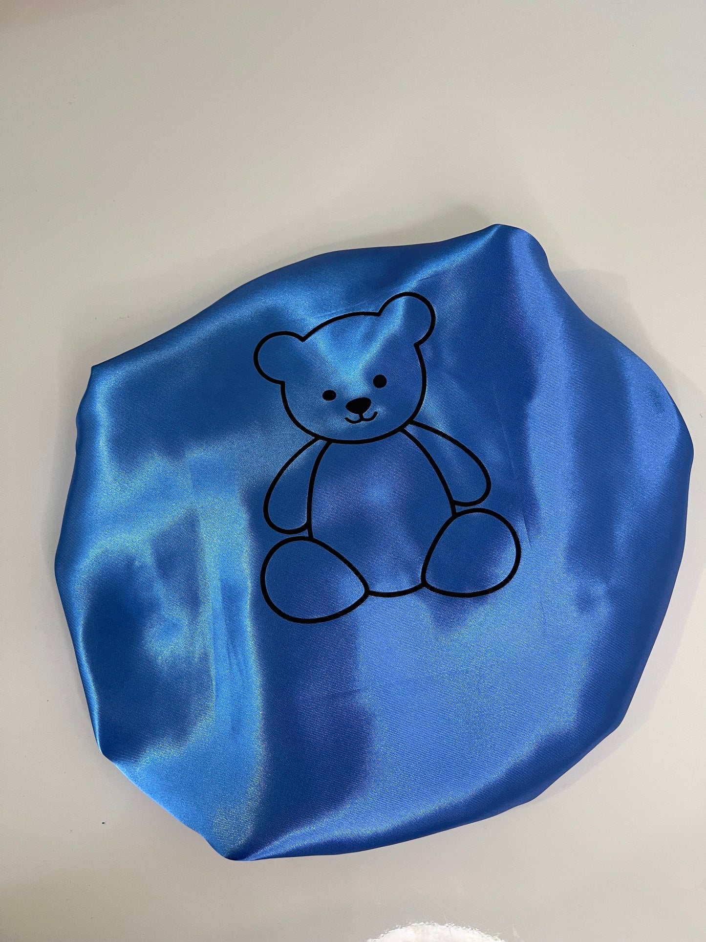 Bonnet en satin/ bonnet de nuit pour enfant avec motif
