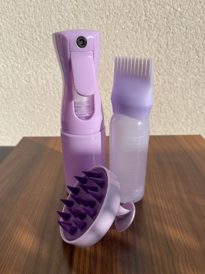Kit hydratation & soin du cuir chevelu “violet”