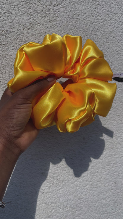 Chouchou en satin - chouchou pour cheveux “ SUN ” taille XL